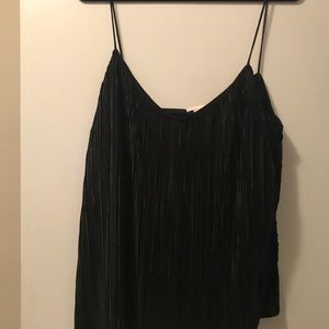 black ribbed tank